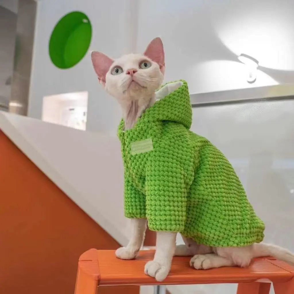 Hairless Cat Clothes Autumn Winter 100%Cotton Pet Shirt Sphinx Clothes Cat Sweater Sweatshirt Sweet Kitten Puppy Dachshund Coat
Hairless Cat Clothes Autumn Winter 100%Cotton Pet Shirt Sphinx Clothes Cat Sweater Sweatshirt Sweet Kitten Puppy Dachshund Coat