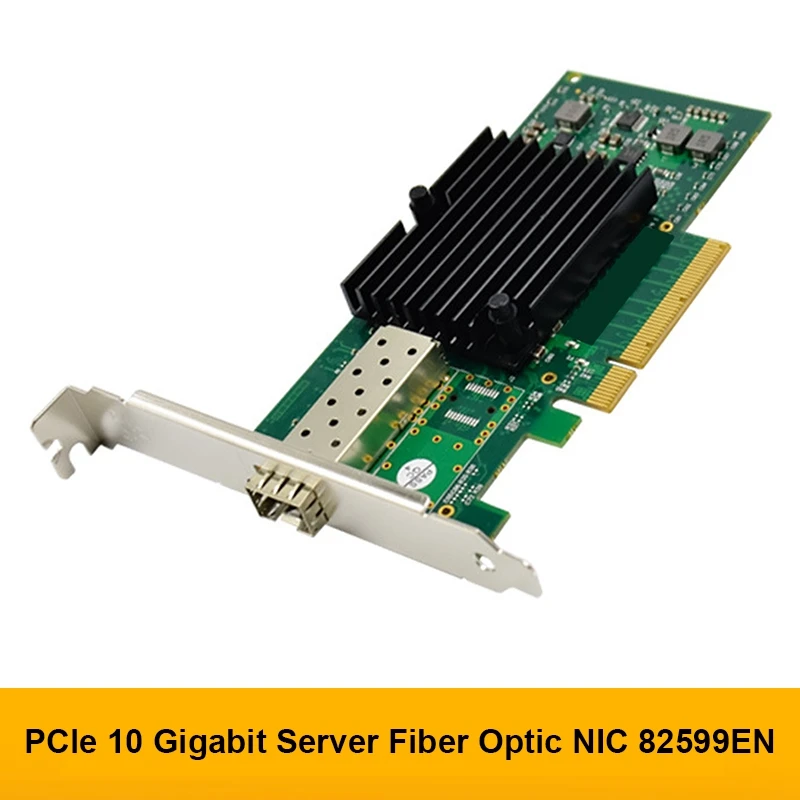 X520-SR1 PCI-E X8 10G Однопортовый SFP + сетевая карта сервера, оптоволоконная сетевая карта 82599EN, сетевой адаптер Ethernet
X520-SR1 PCI-E X8 10G Однопортовый SFP + сетевая карта сервера, оптоволоконная сетевая карта 82599EN, сетевой адаптер Ethernet