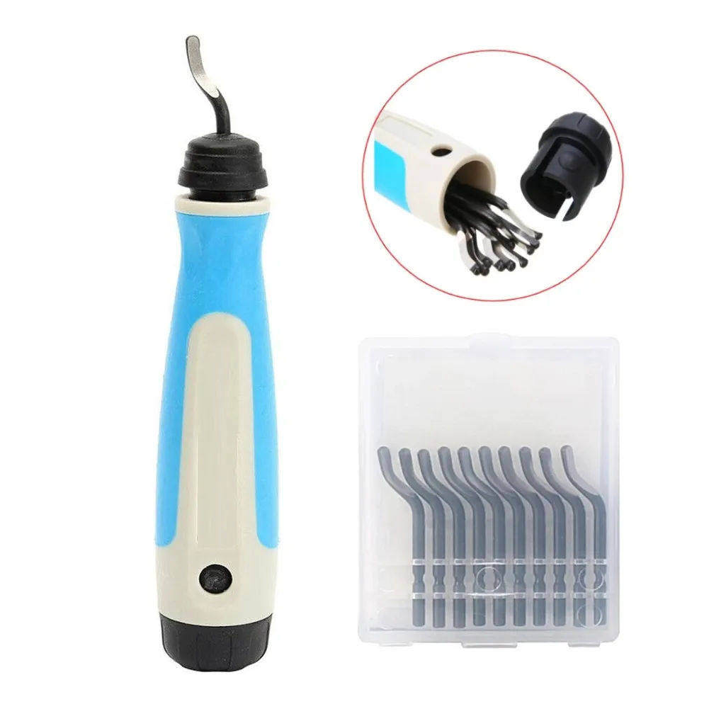 Hand Deburring Tool Burr Handle 365° Swivel Head With 10pcs Replacement Blades For Secure And Comfortable Grip
Hand Deburring Tool Burr Handle 365° Swivel Head With 10pcs Replacement Blades For Secure And Comfortable Grip