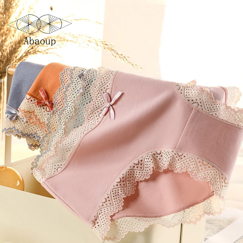 Abaoup 3pcs/Lot Cotton Underwear Panties Sexy Lingerie Mid Waist Seamless Bow-Knot Underpants Lace Briefs Pink Green Orange
Abaoup 3pcs/Lot Cotton Underwear Panties Sexy Lingerie Mid Waist Seamless Bow-Knot Underpants Lace Briefs Pink Green Orange