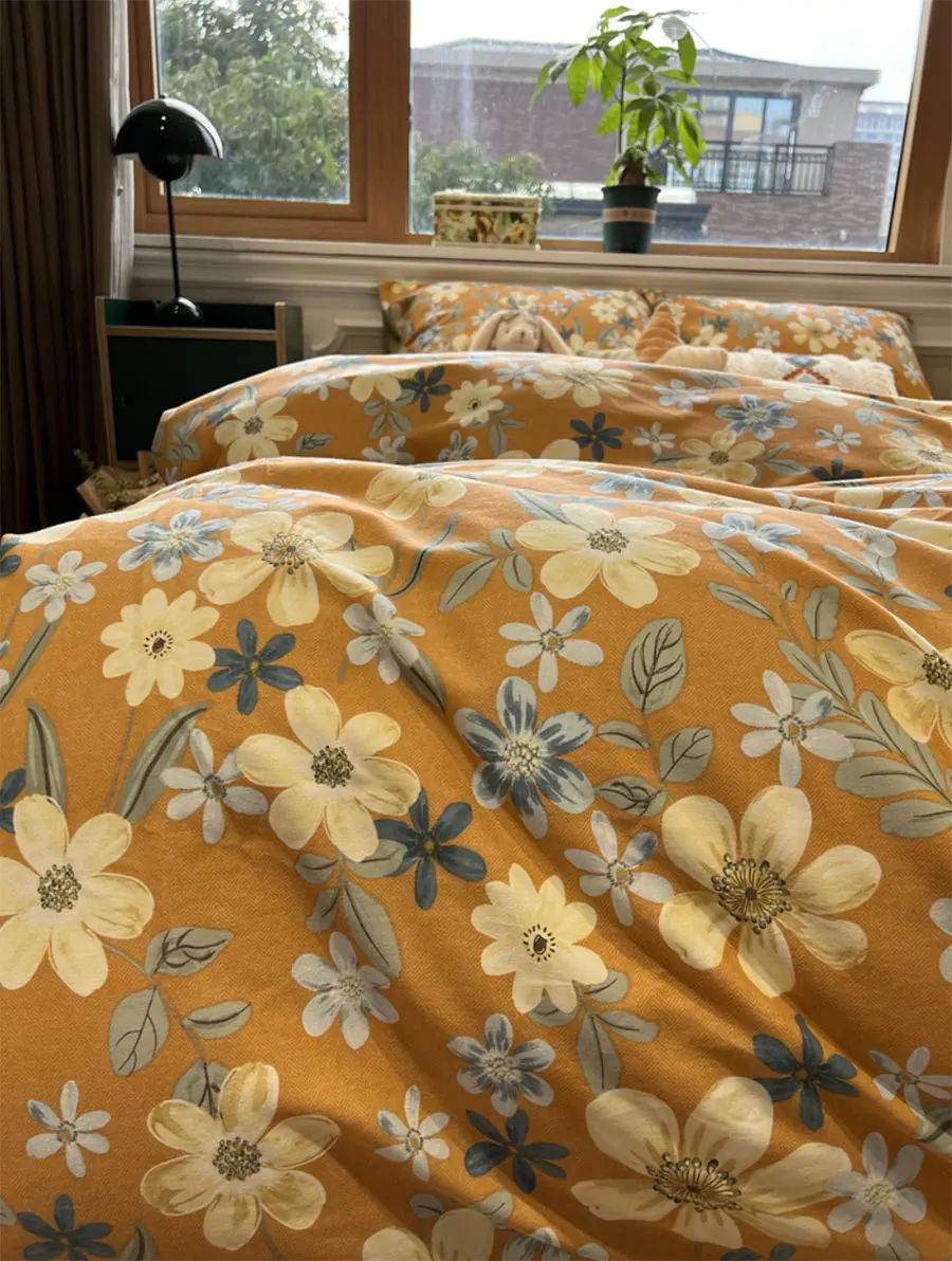 Romantic pastoral flower orange bedding set,twin full queen king sweet cotton home textile bed sheet pillow case quilt cover
Romantic pastoral flower orange bedding set,twin full queen king sweet cotton home textile bed sheet pillow case quilt cover