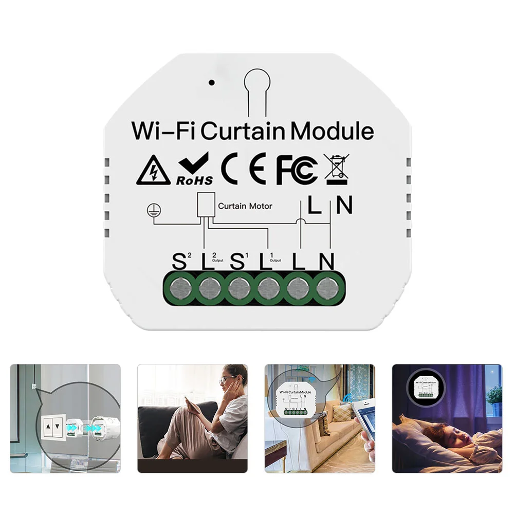 Inteligent Automatic Wifi Curtain Switch Module Diy Home Timer Switch Voice Sound Control Switch For Home Application
Inteligent Automatic Wifi Curtain Switch Module Diy Home Timer Switch Voice Sound Control Switch For Home Application