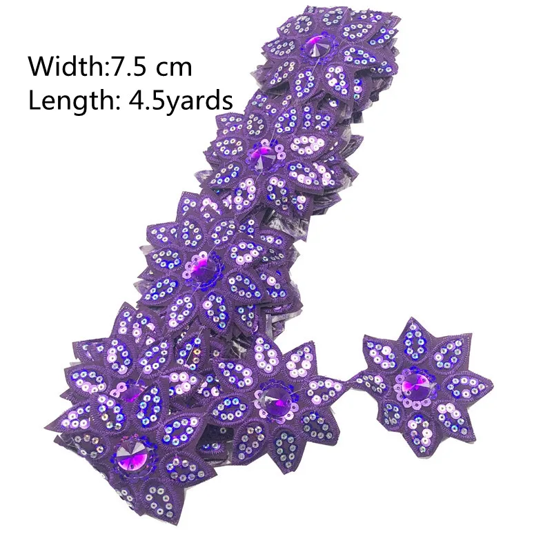 4.5 Yards Sequins Ribbon Lace Appliques Trims Dress DIY Craft Supplies Sewing Accessories
4.5 Yards Sequins Ribbon Lace Appliques Trims Dress DIY Craft Supplies Sewing Accessories