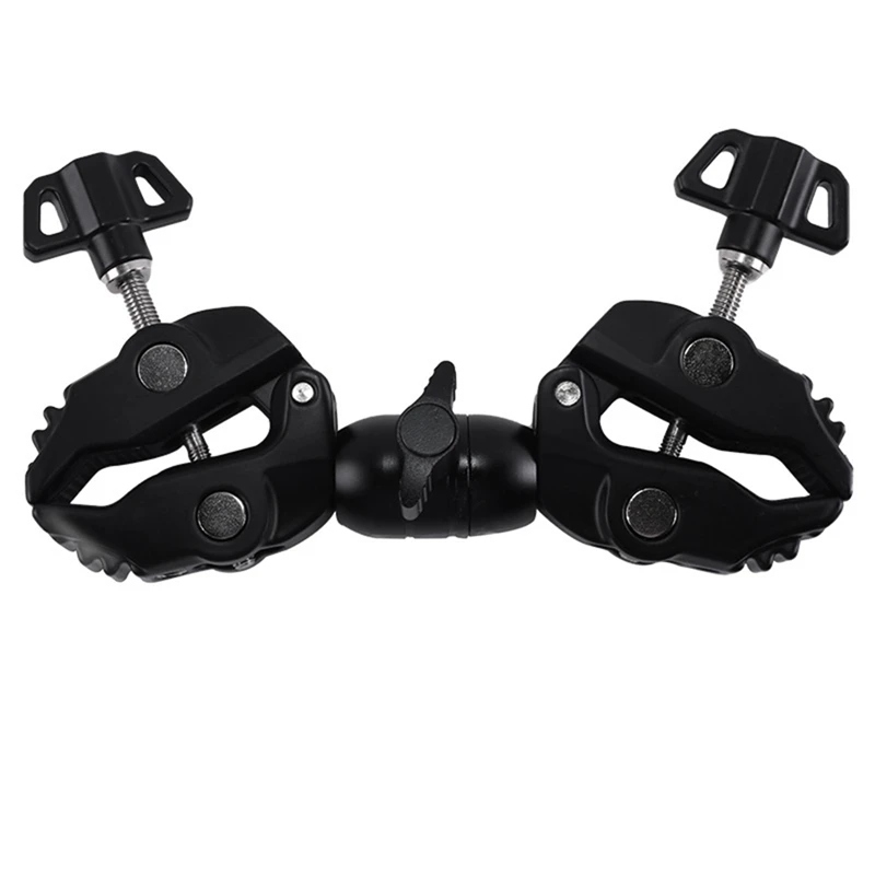 Double Metal Super Clamp Articulating Arm Clip Dual-Head Super Clamp 360° For Umbrella Monitor LED Light
Double Metal Super Clamp Articulating Arm Clip Dual-Head Super Clamp 360° For Umbrella Monitor LED Light