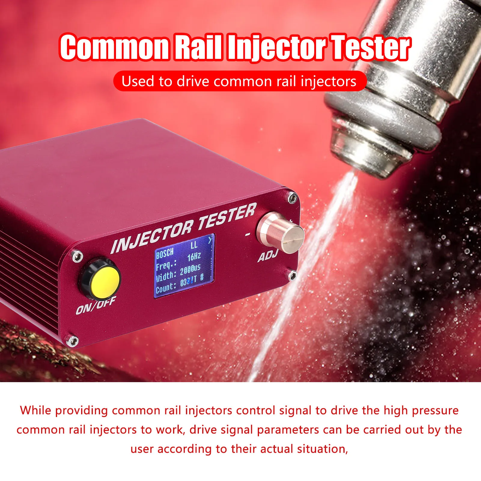 CRI100 High Pressure Common Rail Injectors Tester with 0-6000us Pulse Width and 1-30Hz Injection Frequency
CRI100 High Pressure Common Rail Injectors Tester with 0-6000us Pulse Width and 1-30Hz Injection Frequency