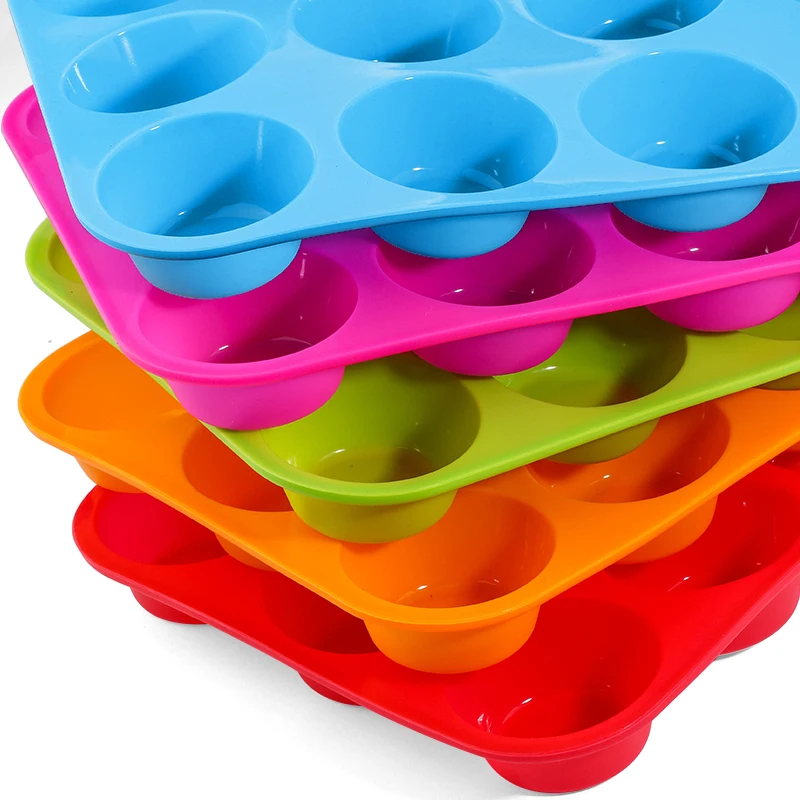 Mini Muffin 12 Holes Silicone Round Mold DIY Cupcake Cookies Fondant Baking Pan Non-Stick Pudding Steamed Cake Mold Baking Tool
Mini Muffin 12 Holes Silicone Round Mold DIY Cupcake Cookies Fondant Baking Pan Non-Stick Pudding Steamed Cake Mold Baking Tool