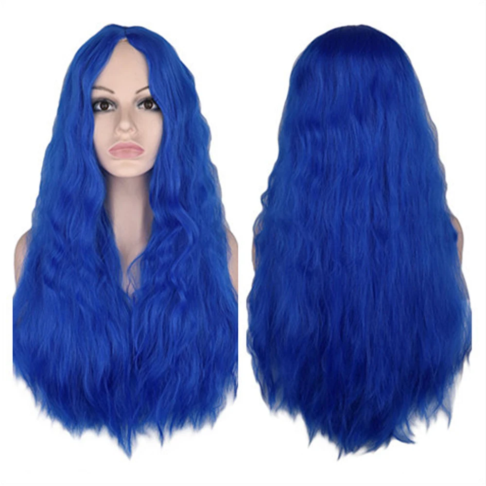 Synthetic Wave Wig Hair Long Curly Royal Blue Wig for Wome High Temperature Fiber Cosplay Wig
Synthetic Wave Wig Hair Long Curly Royal Blue Wig for Wome High Temperature Fiber Cosplay Wig