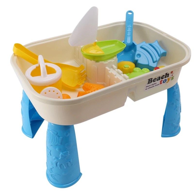 Sand and Water Table Set with Lid Cover Beach Toys Outdoor Garden Sandbox Kit Kids Summer Beach for Toddlers Kids
Sand and Water Table Set with Lid Cover Beach Toys Outdoor Garden Sandbox Kit Kids Summer Beach for Toddlers Kids