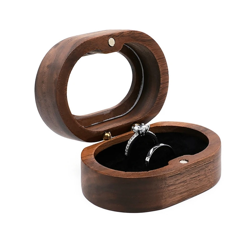 Oval-shaped Solid Wood Ring Box Velvet Soft Inner Bag Jewelry Storage Bag Earrings Jewelry Wooden Proposal Gift Box
Oval-shaped Solid Wood Ring Box Velvet Soft Inner Bag Jewelry Storage Bag Earrings Jewelry Wooden Proposal Gift Box
