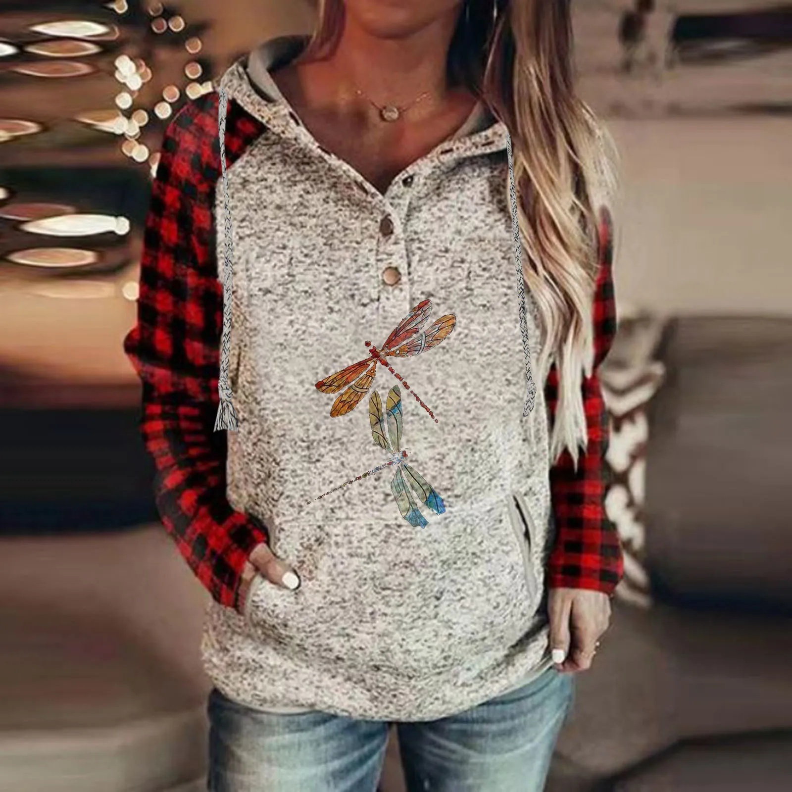 Женский пуловер, толстовки с капюшоном, топы на пуговицах с длинным рукавом, толстовки с карманами, короткая толстовка с капюшоном
Женский пуловер, толстовки с капюшоном, топы на пуговицах с длинным рукавом, толстовки с карманами, короткая толстовка с капюшоном