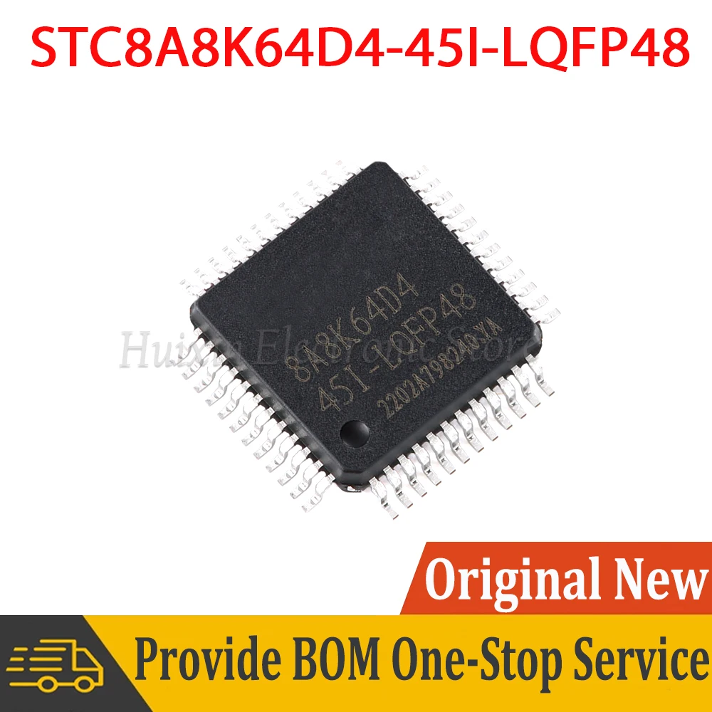 STC8A8K64D4-45I-LQFP48 STC8A8K64D4-45I STC8A8K64D4 LQFP48 1T 8051 Microcontroller SMD New and Original IC Chipset
STC8A8K64D4-45I-LQFP48 STC8A8K64D4-45I STC8A8K64D4 LQFP48 1T 8051 Microcontroller SMD New and Original IC Chipset