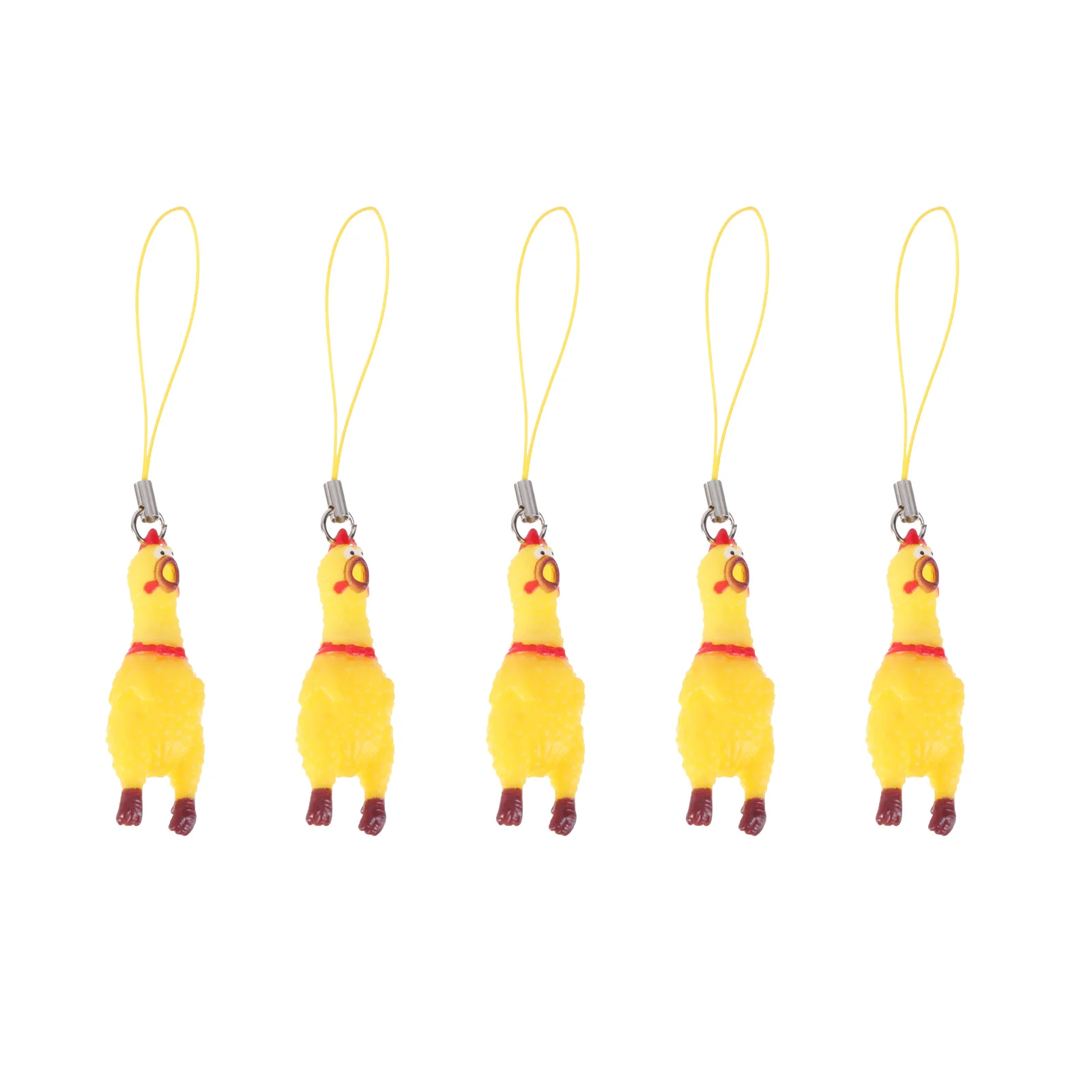

Chicken Keychain Rubber Screaming Key Toy Pendant Squeeze Keychainscharm Squeaking Funny Minichains Chain Dog Squeaky Lanyard