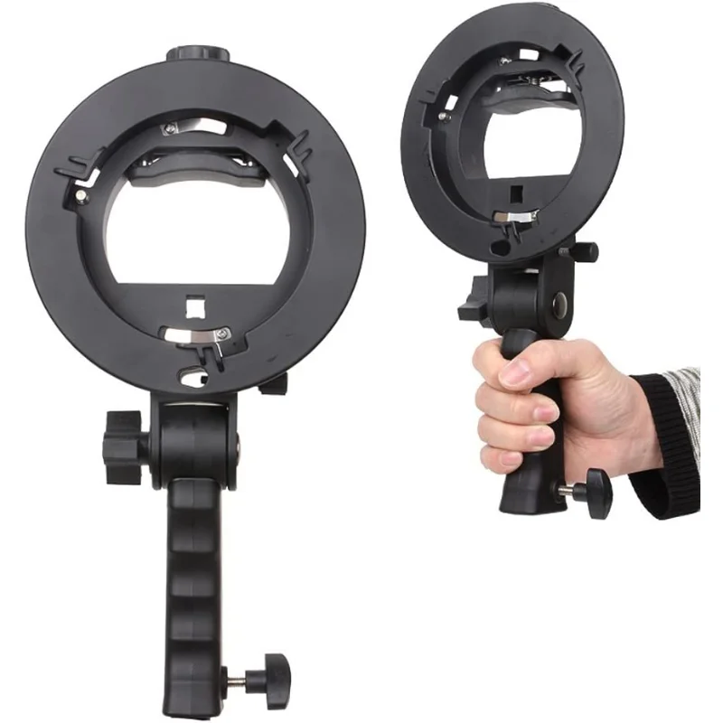 Handheld Flash Bracket, S-shaped Bowns Mount Speedlight Holder, Photography Umbrella Stand for Youngnuo/Godox/Honecomb/Softbox
Handheld Flash Bracket, S-shaped Bowns Mount Speedlight Holder, Photography Umbrella Stand for Youngnuo/Godox/Honecomb/Softbox