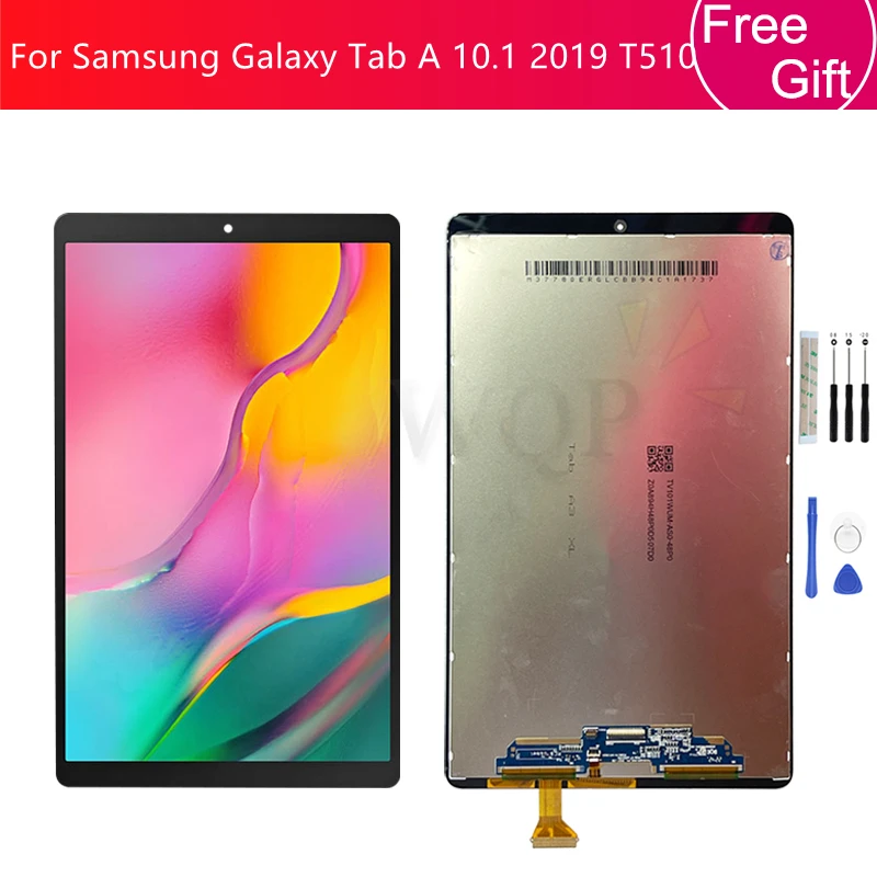 ЖК-дисплей с сенсорным экраном и дигитайзером в сборе для Samsung Galaxy T510 T515, экран для Galaxy A 10,1 (2019), запасные части
ЖК-дисплей с сенсорным экраном и дигитайзером в сборе для Samsung Galaxy T510 T515, экран для Galaxy A 10,1 (2019), запасные части