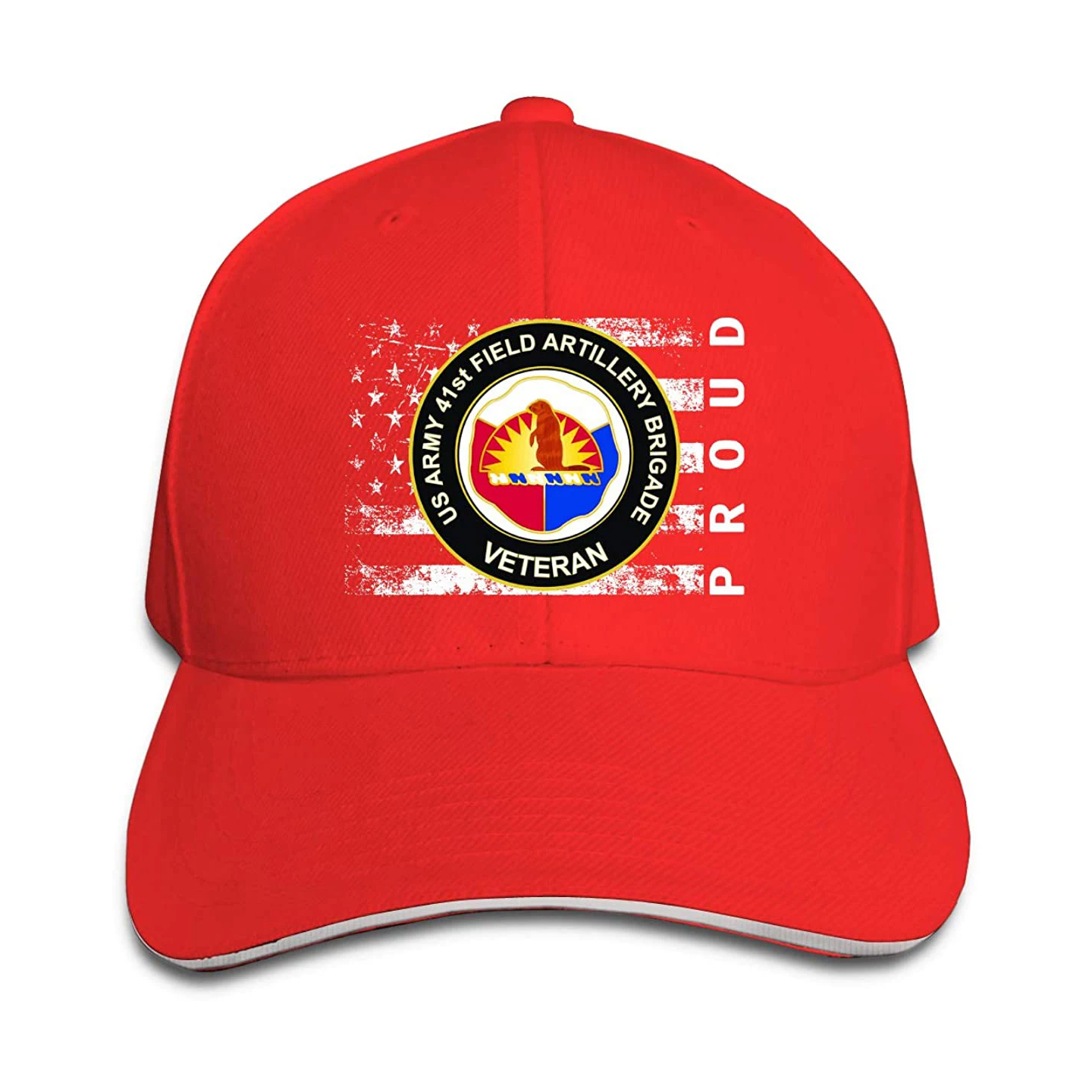 

Baseball Cap For Men Women U.S. Army 41st Field Artillery Brigade Unit Crest Veteran Proud American Classic Outdoor Dropshipping