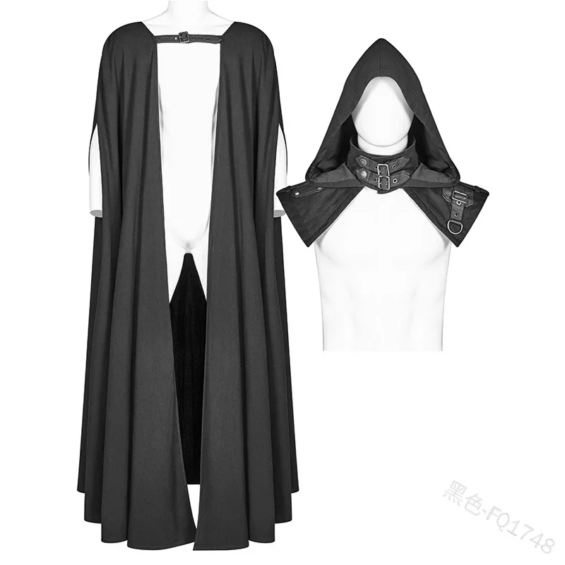 Medieval Cloak Hooded Coat Women Vintage Gothic Cape Coat Long Trench Halloween Ghost Devil Cosplay Costume Wizard Death Cloak
Medieval Cloak Hooded Coat Women Vintage Gothic Cape Coat Long Trench Halloween Ghost Devil Cosplay Costume Wizard Death Cloak