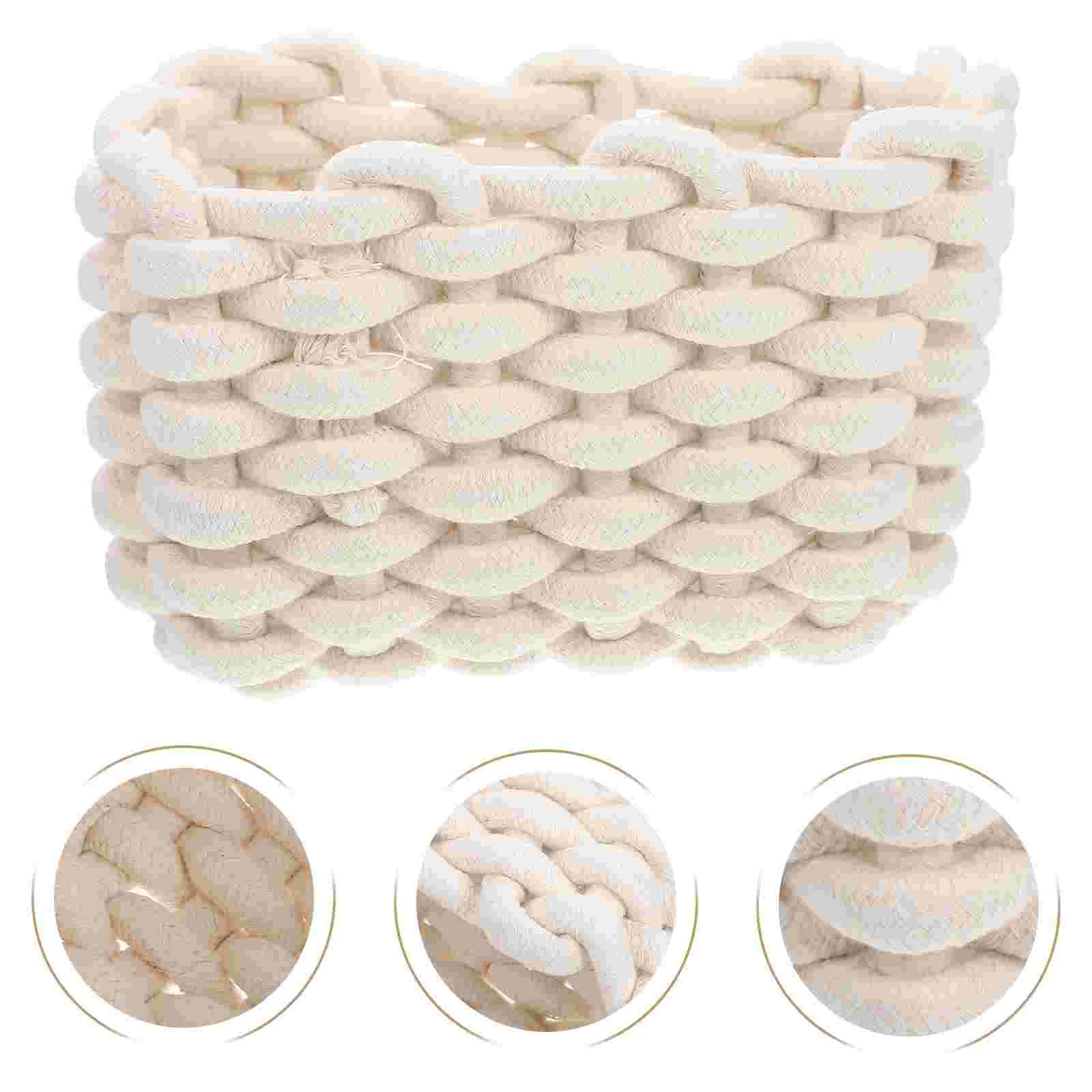 Basket Woven Cotton Rope Storage Organizer Baskets Desktop Sundriesholder Snack Small Nursery Shelf Bin Mini Tissuetoilet Wicker
Basket Woven Cotton Rope Storage Organizer Baskets Desktop Sundriesholder Snack Small Nursery Shelf Bin Mini Tissuetoilet Wicker