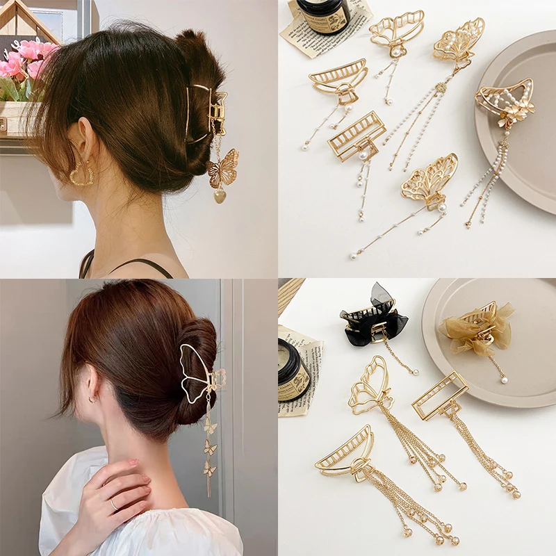 Butterfly Hair Claw Long Pendant Hair Clips Headband Hairpin Hair Crab New Women Gold Geometric Vintage Hair Accessories
Butterfly Hair Claw Long Pendant Hair Clips Headband Hairpin Hair Crab New Women Gold Geometric Vintage Hair Accessories