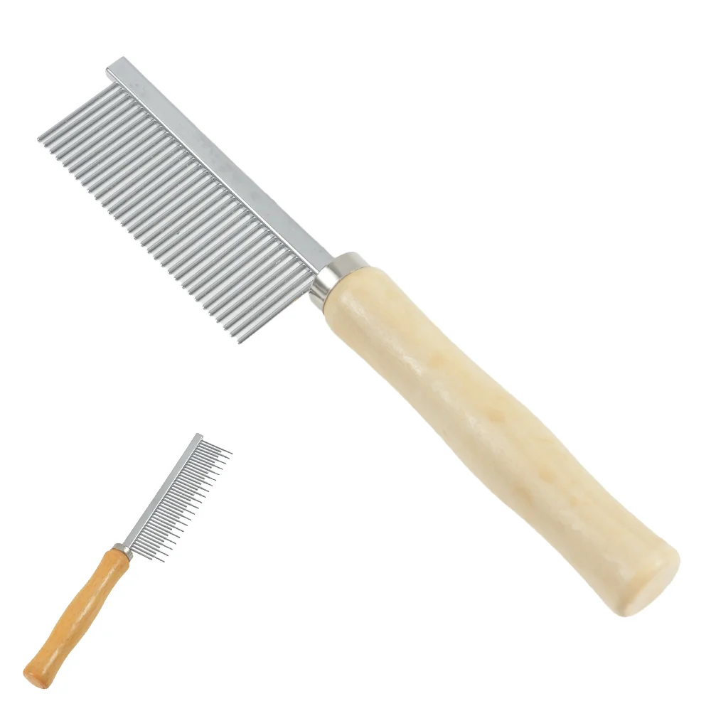 Pet Single Row Steel Comb Wooden Handle Cat and Dog Hair Comb Stainless Steel Pet Single Row Pet Comb Pet Accessories
Pet Single Row Steel Comb Wooden Handle Cat and Dog Hair Comb Stainless Steel Pet Single Row Pet Comb Pet Accessories