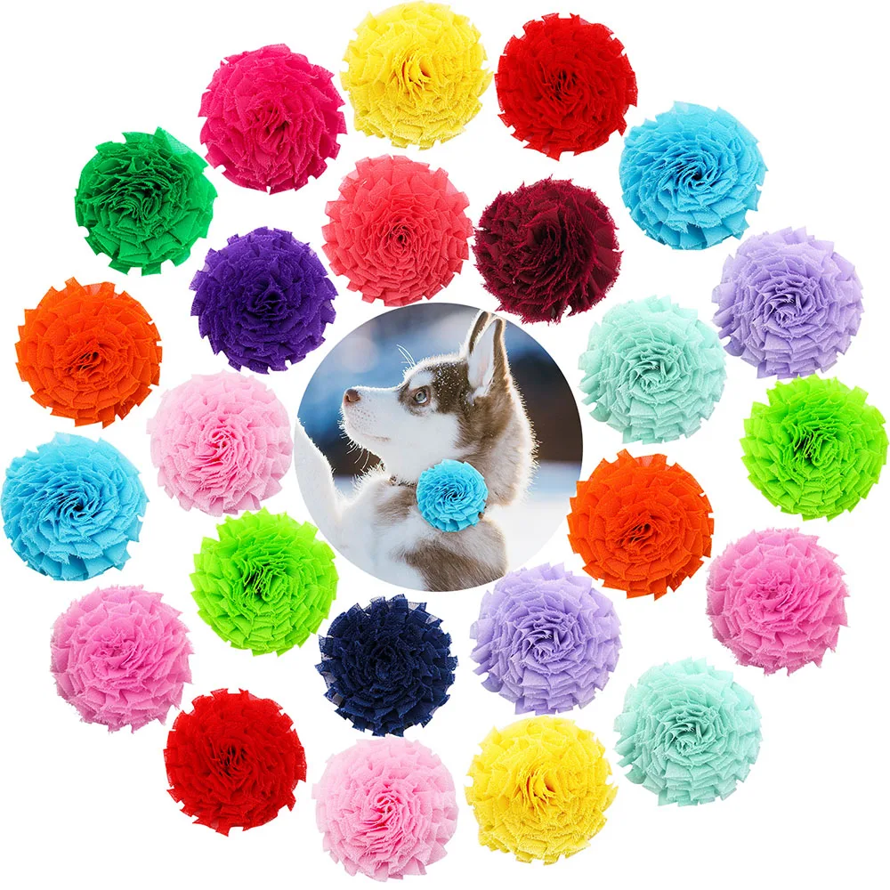 20/30PCS New Flowers Dog Collar Bowties Chiffon Fashion Decorated Slidable Dog Bowtie supplies Gifts for Dogs Pets Accessories
20/30PCS New Flowers Dog Collar Bowties Chiffon Fashion Decorated Slidable Dog Bowtie supplies Gifts for Dogs Pets Accessories