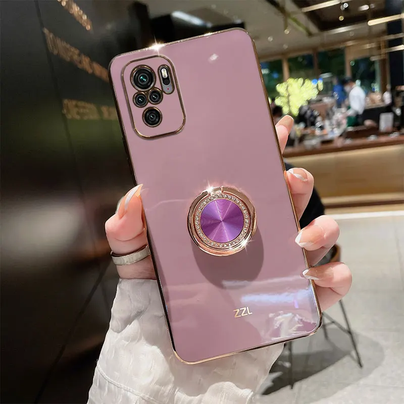 Luxury Holder Phone Case For Redmi Note10 Cover Silicone Soft Plating Funda for Xiaomi Redmi note10 Pro Coque Redmi Note10S Case
Luxury Holder Phone Case For Redmi Note10 Cover Silicone Soft Plating Funda for Xiaomi Redmi note10 Pro Coque Redmi Note10S Case