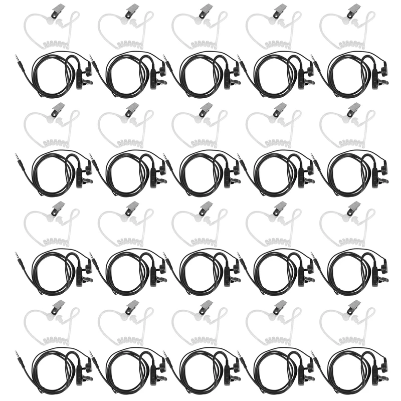 20X Surveillance Security Clear Coiled Acoustic Air Tube Earpiece PTT for iPhone Samsung Huawei HTC LG Sony Mobile Phone
20X Surveillance Security Clear Coiled Acoustic Air Tube Earpiece PTT for iPhone Samsung Huawei HTC LG Sony Mobile Phone