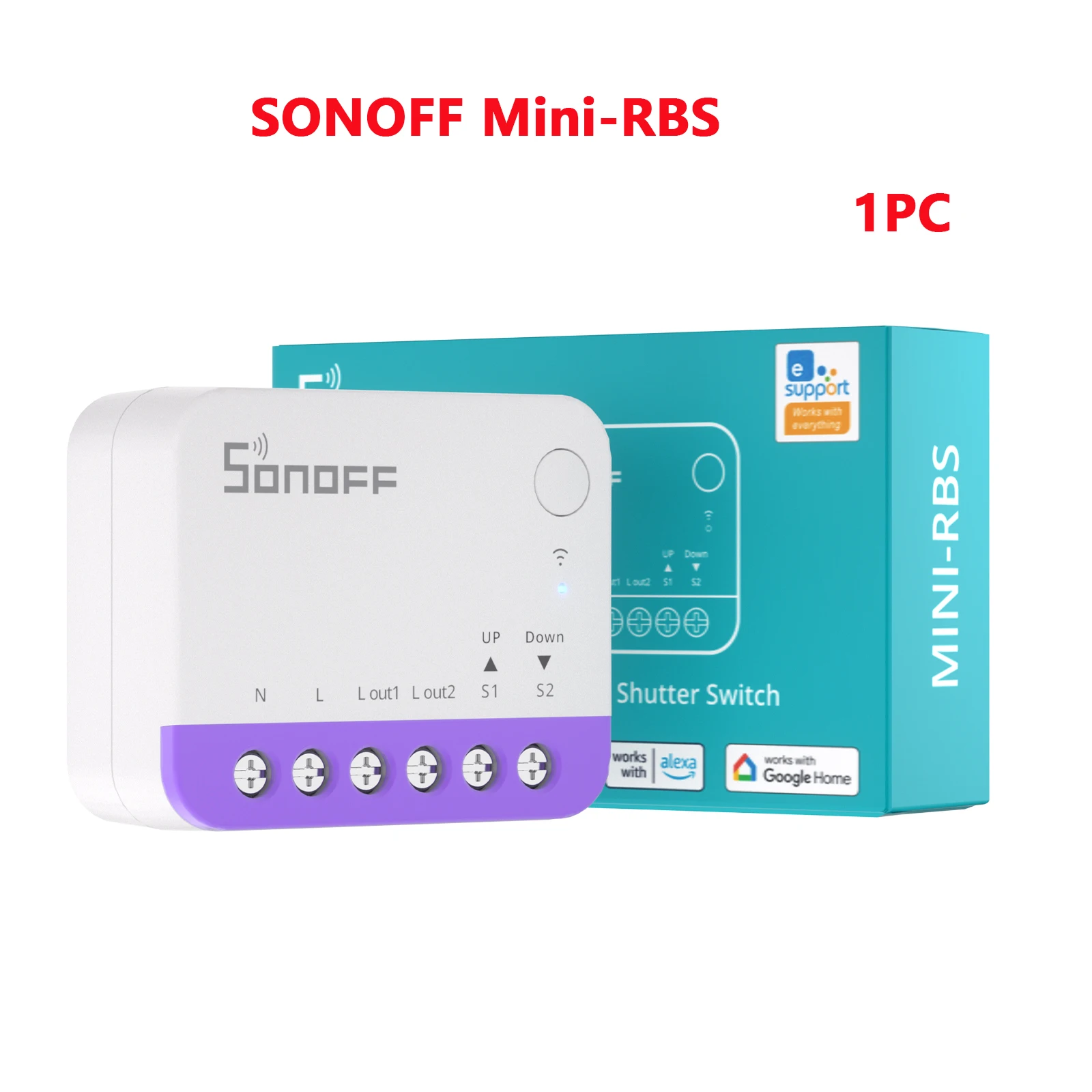 SONOFF MINI-RBS Умный выключатель для роллет
SONOFF MINI-RBS Умный выключатель для роллет