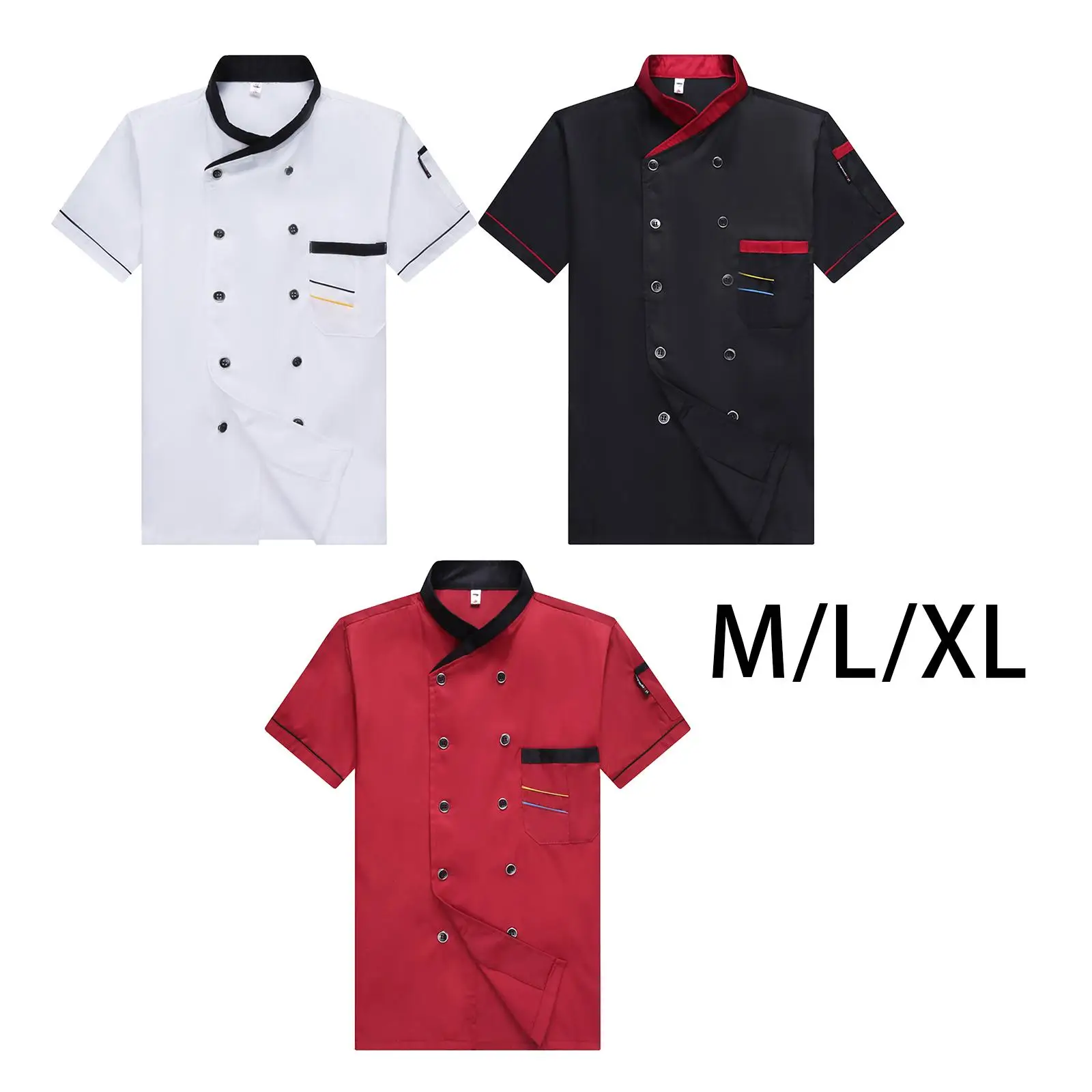 Unisex Jacket Short Sleeve Shirt Breathable Comfortable Men Women Coat Chef Clothes Workwear for Cooking Cafe Hotel
Unisex Jacket Short Sleeve Shirt Breathable Comfortable Men Women Coat Chef Clothes Workwear for Cooking Cafe Hotel