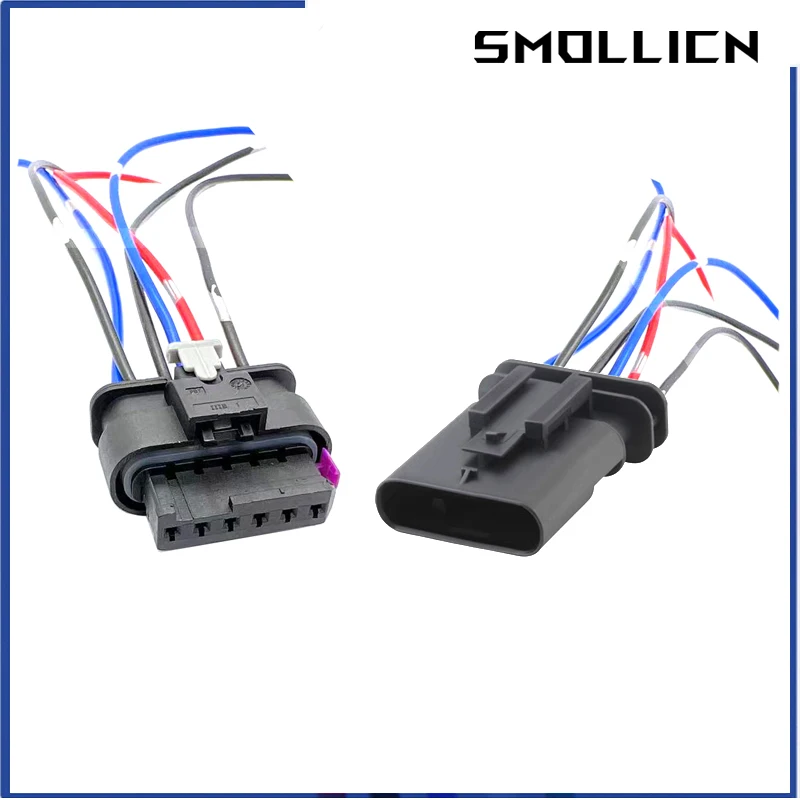 

1 Set 6 Pin 1-1718646-1 1-1718806-1 Accelerator Throttle sensor Socket Car Rear Tail Brake Lamp Wire Harness plug 4F0 973 706