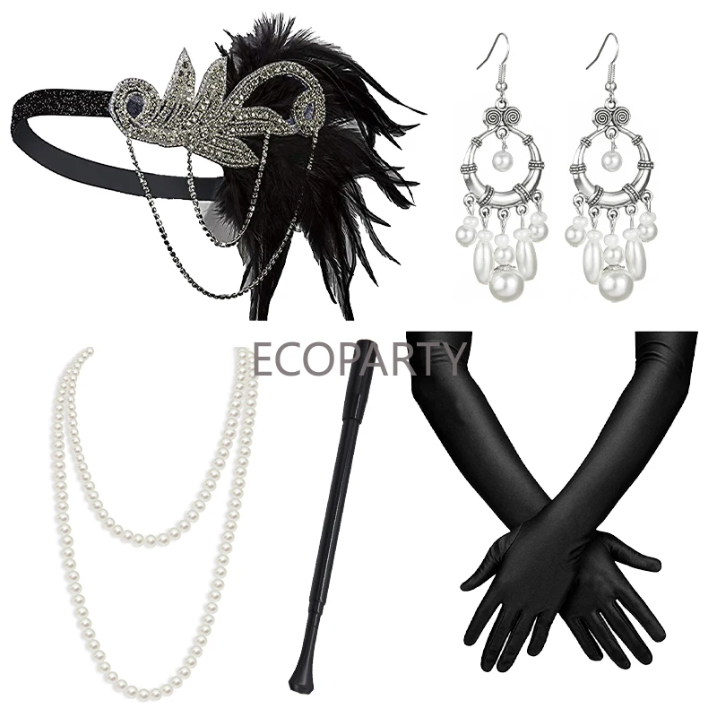 drop ship 1920s Vintage Style Women's Party Suit Feather Head With Cigarette Rod Necklace Bracelet Earring Five Piece Set
drop ship 1920s Vintage Style Women's Party Suit Feather Head With Cigarette Rod Necklace Bracelet Earring Five Piece Set