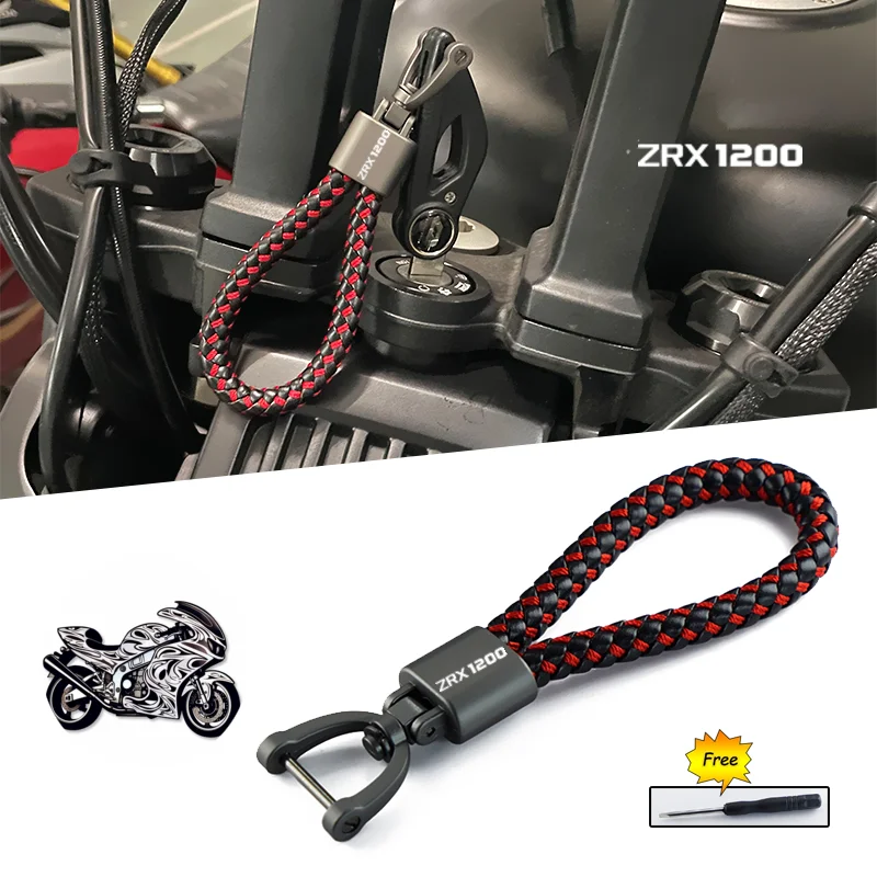 

For Kawasaki ZRX1200R ZRX1200 R ZRX 1200 R 2001 2002 2003 2004 Motorcycle High Quality Accessories Keyring Zinc Alloy Keychain