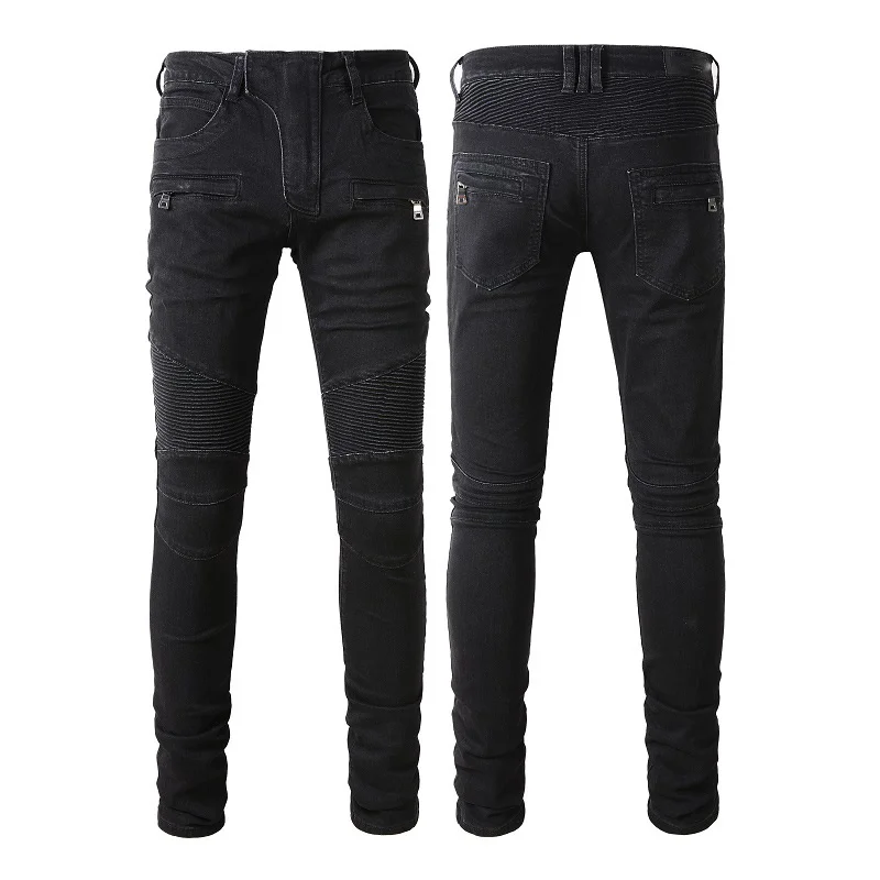 Men's High Black Quality Distressed Skinny Pants Y2k Stretch Streetwear Bandana Patchwork Destroyed Slim Fit Denim Jeans
Men's High Black Quality Distressed Skinny Pants Y2k Stretch Streetwear Bandana Patchwork Destroyed Slim Fit Denim Jeans