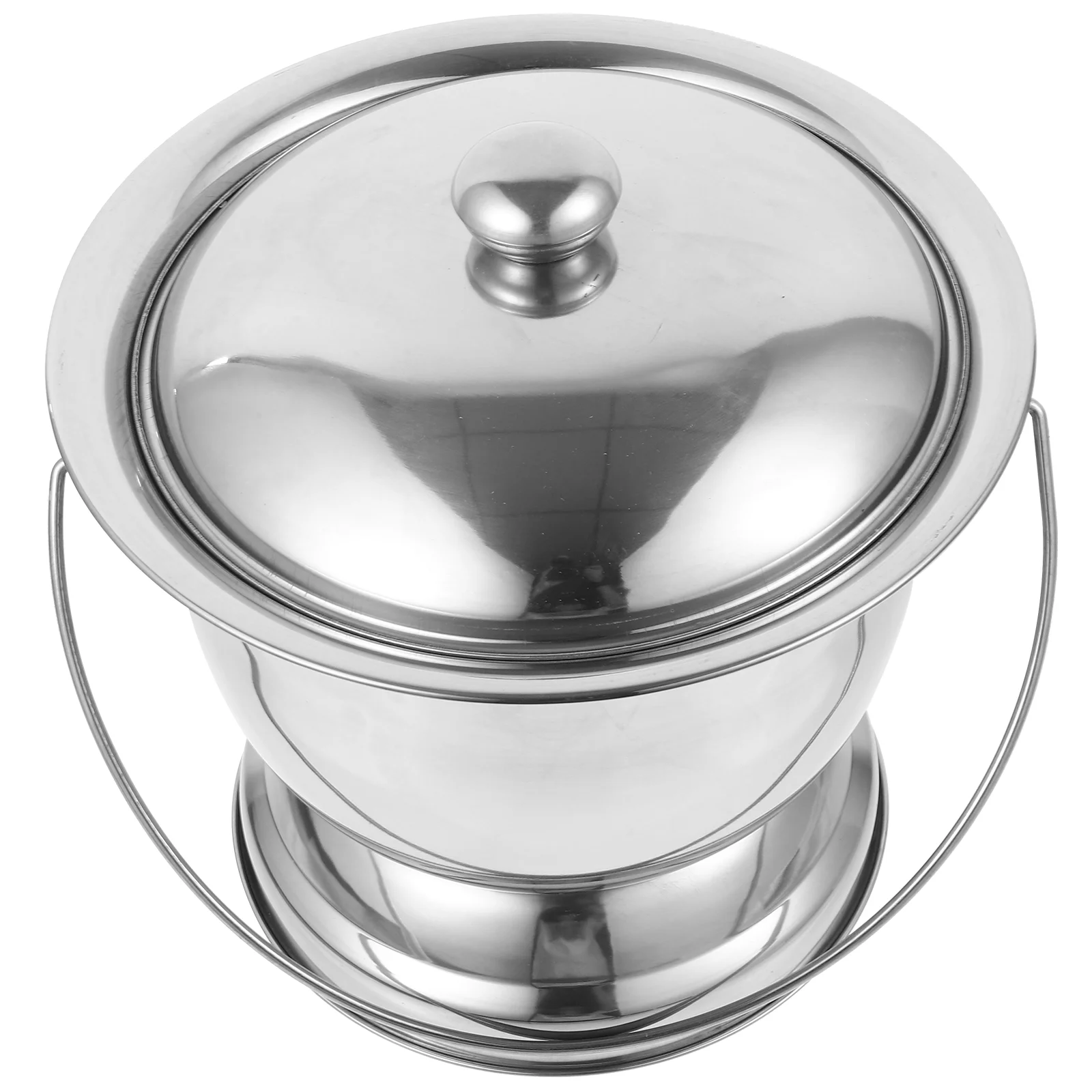 1 Set of Unisex Chamber Pot Spittoon Chamber Bucket Metal Bedpan Household Night Urine Jug
1 Set of Unisex Chamber Pot Spittoon Chamber Bucket Metal Bedpan Household Night Urine Jug