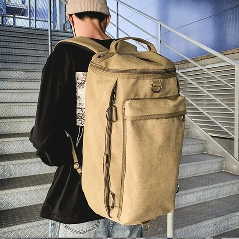 New Large Capacity Rucksack Man Travel Duffle Outdoor Backpack Male Luggage Canvas Bucket Shoulder Bags Men Camping Backpack
New Large Capacity Rucksack Man Travel Duffle Outdoor Backpack Male Luggage Canvas Bucket Shoulder Bags Men Camping Backpack