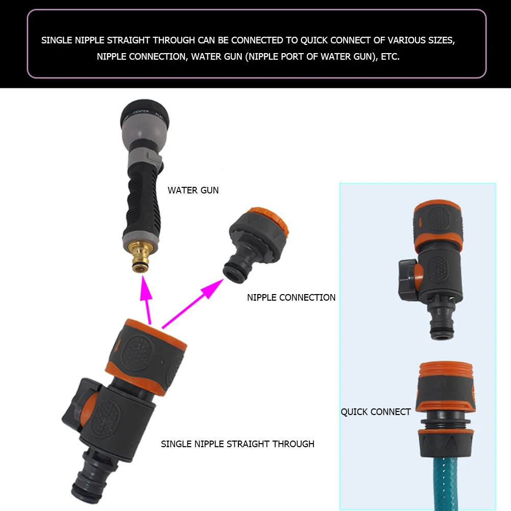 Plastic Valve with Quick Connector Agriculture Garden Watering Prolong Hose Irrigation Pipe Fittings Hose Adapter Switch 1 Pc
Plastic Valve with Quick Connector Agriculture Garden Watering Prolong Hose Irrigation Pipe Fittings Hose Adapter Switch 1 Pc