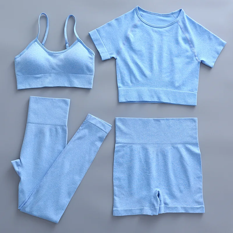 Seamless Yoga Set Women Sportwear Workout Leggings Shorts Push Up Bra T-shirts Fitness Clothing Sport Clothes Workout Set
Seamless Yoga Set Women Sportwear Workout Leggings Shorts Push Up Bra T-shirts Fitness Clothing Sport Clothes Workout Set