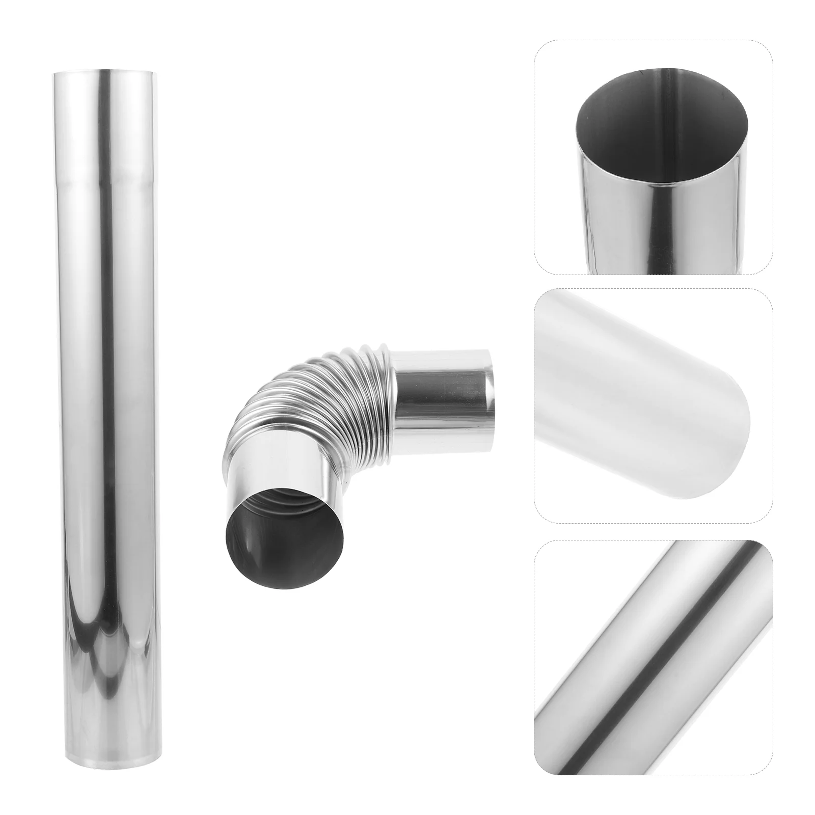 Straight Pipe for Vent Smoke Wood Stove Kit Metal Tube Elbow Connector Chimney Flue Joints
Straight Pipe for Vent Smoke Wood Stove Kit Metal Tube Elbow Connector Chimney Flue Joints