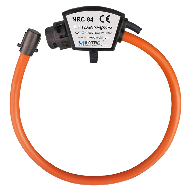 

MEATROL NRC-100 0.5% Accuracy 100mV/kA Flexible Rogowski coil sensor Current Transformer