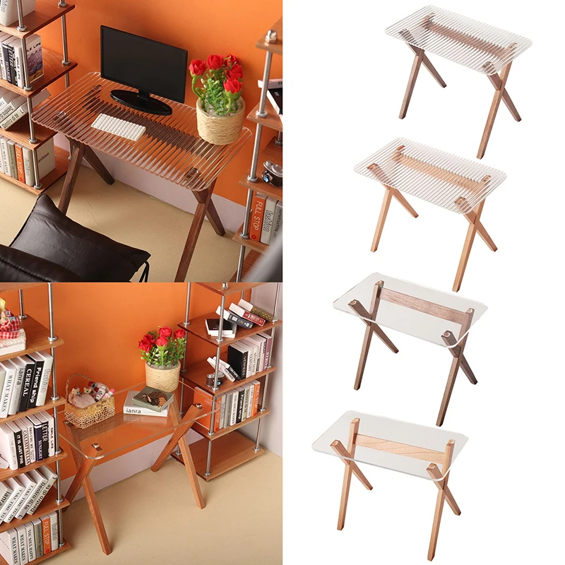1:6 Dollhouse Miniature Transparent Table Dining Table Office Desk Coffee Table Model Furniture Decor Toy Doll House Accessories
1:6 Dollhouse Miniature Transparent Table Dining Table Office Desk Coffee Table Model Furniture Decor Toy Doll House Accessories