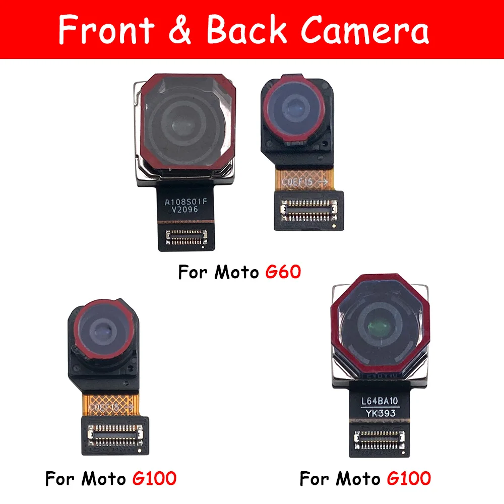 

5Pcs Back Rear Camera For Motorola Moto G10 G20 G22 G30 G31 G50 G60 G100 Front Selfie Falcing Back Main Depth Camera Module