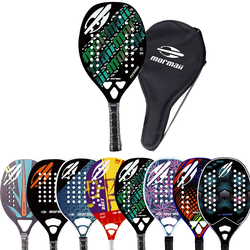 

Carbono 3K Raquetes Mormaii Beach Tennis Professional Beach Tennis Racket Mormaii EVA Soft Various Models With Optional Bag