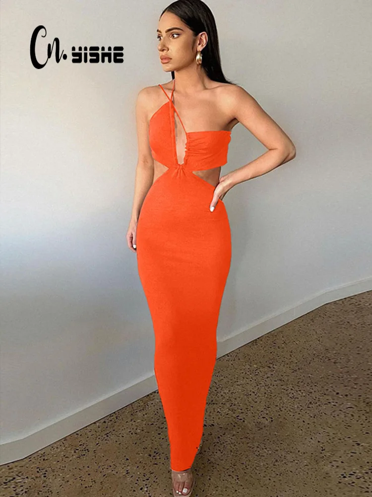 CNYISHE Elegant Sexy Cut Out Straps Maxi Dress Women Bodycon Party Neon Orange Dresses Fashion Asymmetrical Lace Up Dress Robes
CNYISHE Elegant Sexy Cut Out Straps Maxi Dress Women Bodycon Party Neon Orange Dresses Fashion Asymmetrical Lace Up Dress Robes