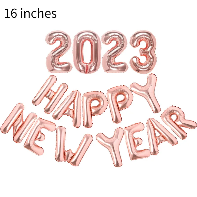 New Year Party Decoration Beautiful Balloons 16 Inch New Year 2023 Happy New Year Aluminum Film Number Letter Set Balloon
New Year Party Decoration Beautiful Balloons 16 Inch New Year 2023 Happy New Year Aluminum Film Number Letter Set Balloon