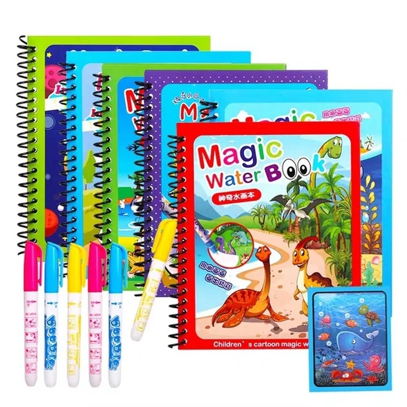 1pcs Magical Book Water Drawing Montessori Toys Reusable Coloring Book Magic Water Drawing Book Sensory Early Education Toys
1pcs Magical Book Water Drawing Montessori Toys Reusable Coloring Book Magic Water Drawing Book Sensory Early Education Toys