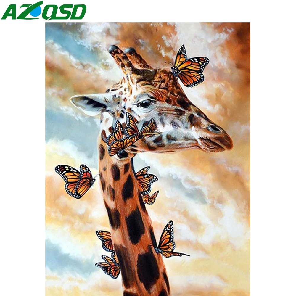 AZQSD 5D DIY Алмазная картина жираф животное мозаика полностью квадратная/круглая дрель вышивка бабочка домашний декор наборы крестиков
AZQSD 5D DIY Алмазная картина жираф животное мозаика полностью квадратная/круглая дрель вышивка бабочка домашний декор наборы крестиков