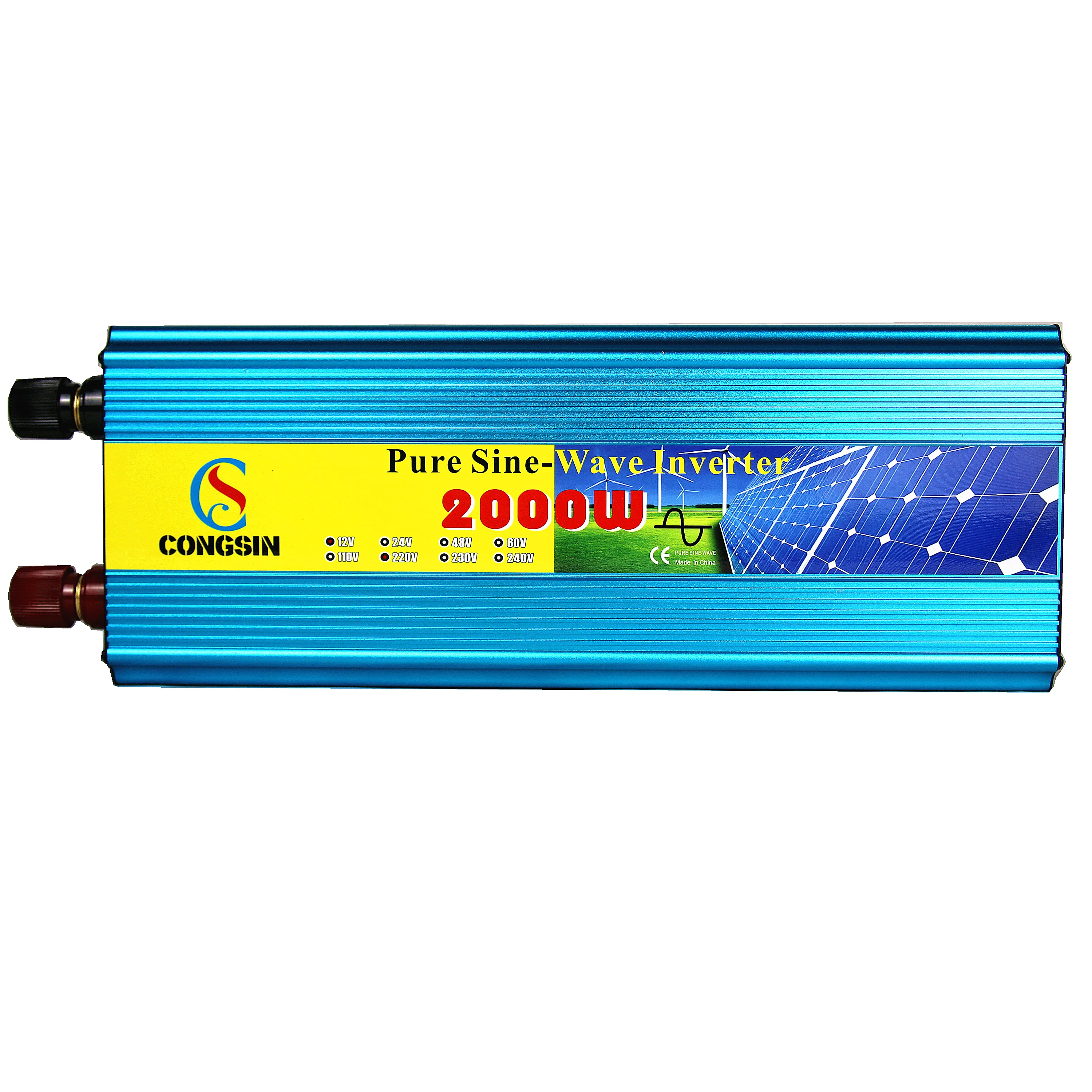 12V/24V/48V 2000W Pure Sine Wave Car Inverter Portable Dc To Ac Solar Power Inverter
12V/24V/48V 2000W Pure Sine Wave Car Inverter Portable Dc To Ac Solar Power Inverter