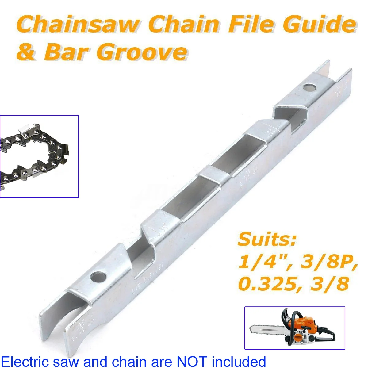 Chainsaw Chain Depth Gauge Guide Bar Groove For 1/4" 3/8" P 0.325" Chain Saw Chainsaw Part Woodworking Sharpening Tool Kit
Chainsaw Chain Depth Gauge Guide Bar Groove For 1/4" 3/8" P 0.325" Chain Saw Chainsaw Part Woodworking Sharpening Tool Kit