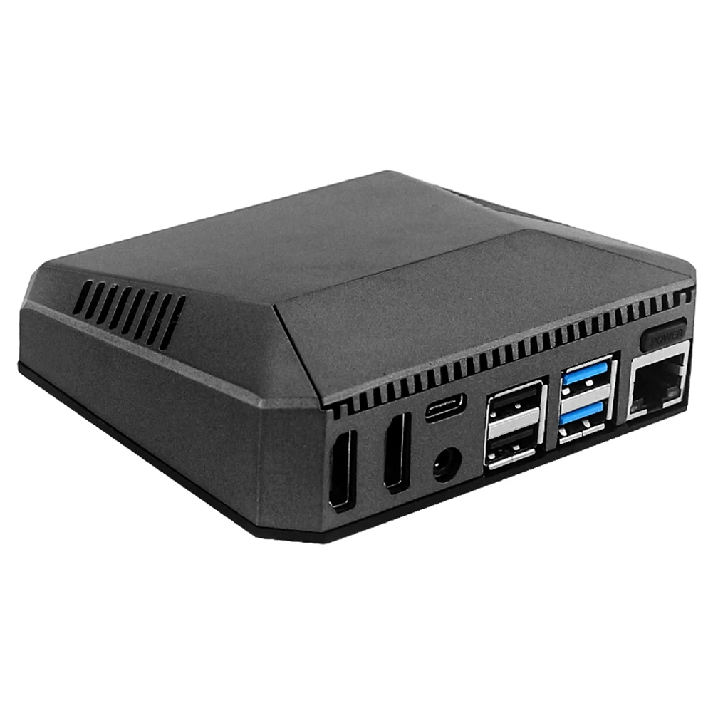 One V2 Case for Raspberry Pi 4 Model B Aluminum Metal Shell with Power-Switch Cooling Fan Heat Sinks for Raspberry Pi 4B
One V2 Case for Raspberry Pi 4 Model B Aluminum Metal Shell with Power-Switch Cooling Fan Heat Sinks for Raspberry Pi 4B