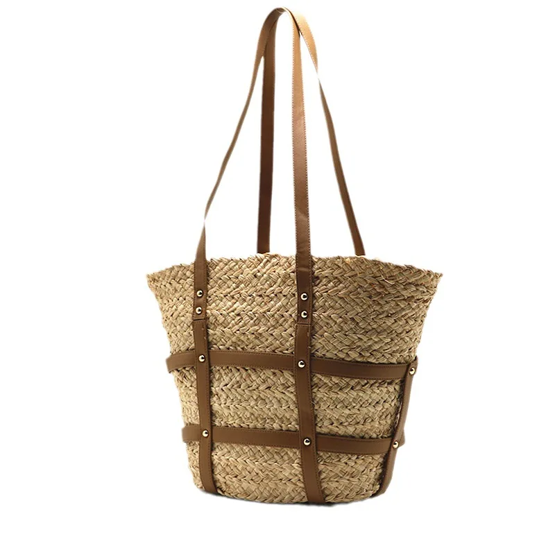 Bohemian Straw Basket Bag Handmade Rattan Bags for Women Shoulder Bag Designer Woven Beach Bags Raffia Bucket Handbags Tote Chic
Bohemian Straw Basket Bag Handmade Rattan Bags for Women Shoulder Bag Designer Woven Beach Bags Raffia Bucket Handbags Tote Chic