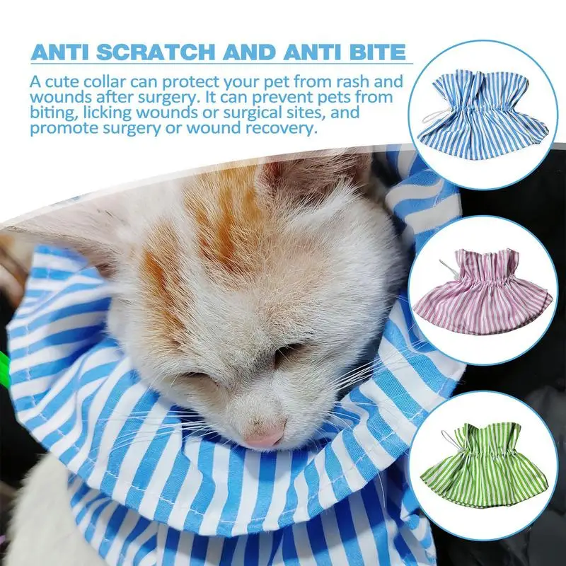 Cat Elizabethan Collar Drawstring Design Cats Polyester Soft Recovery Collar Pet Health Recovery Collar For Anti-Bite Healing
Cat Elizabethan Collar Drawstring Design Cats Polyester Soft Recovery Collar Pet Health Recovery Collar For Anti-Bite Healing